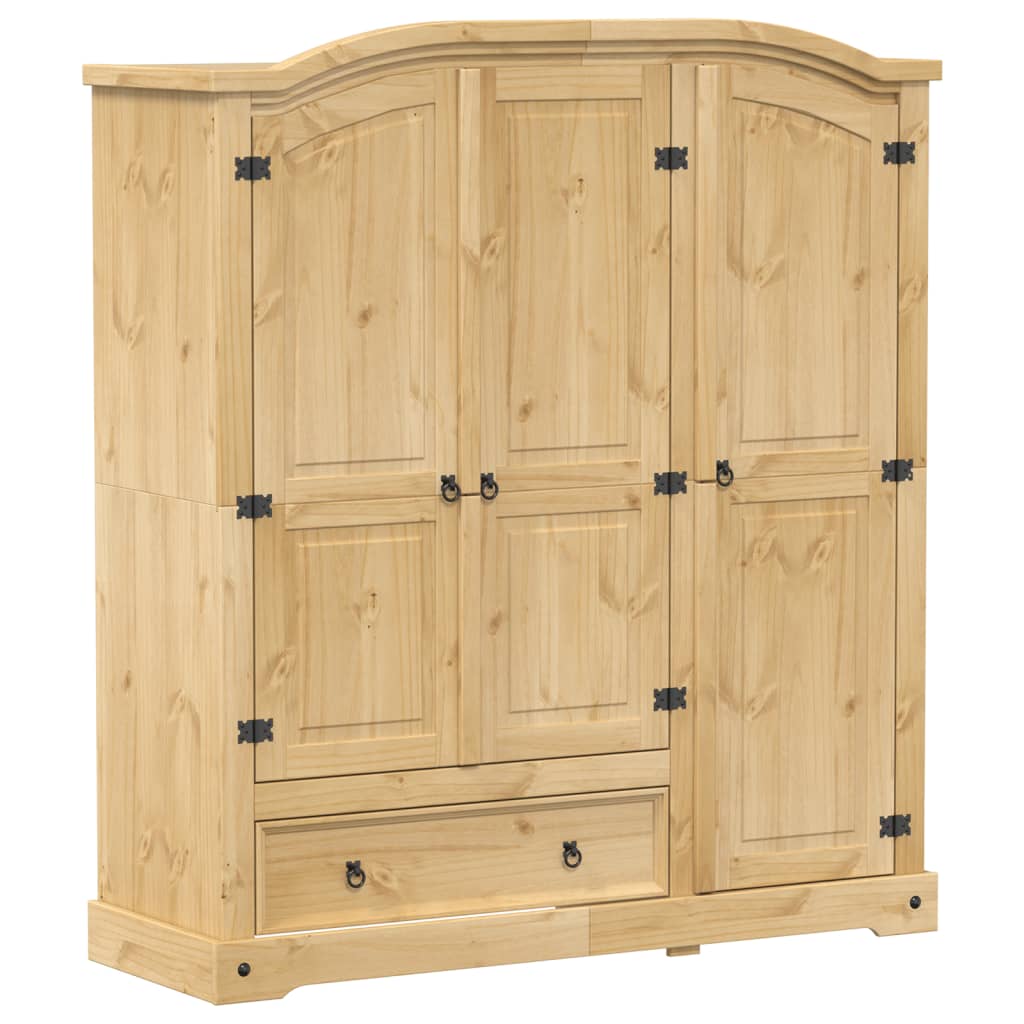 Armoire Corona en pin massif 151,5x52x170 cm | Leroy Merlin