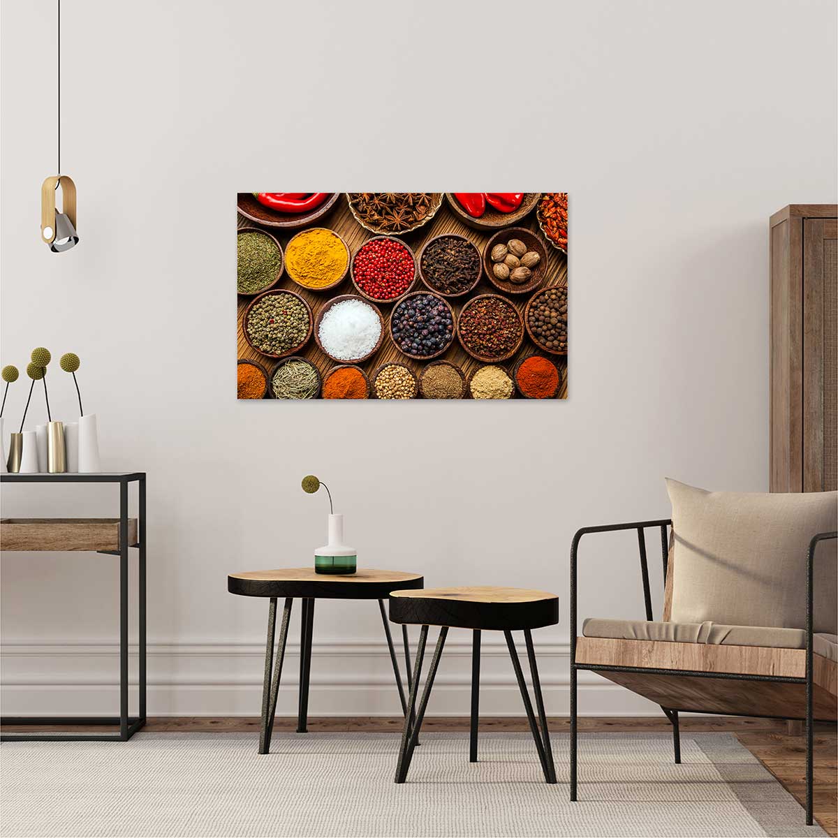 Affiche Cuisine Épices Sur Toile - Décoration Murale Moderne 40x50cm Sans Cadre