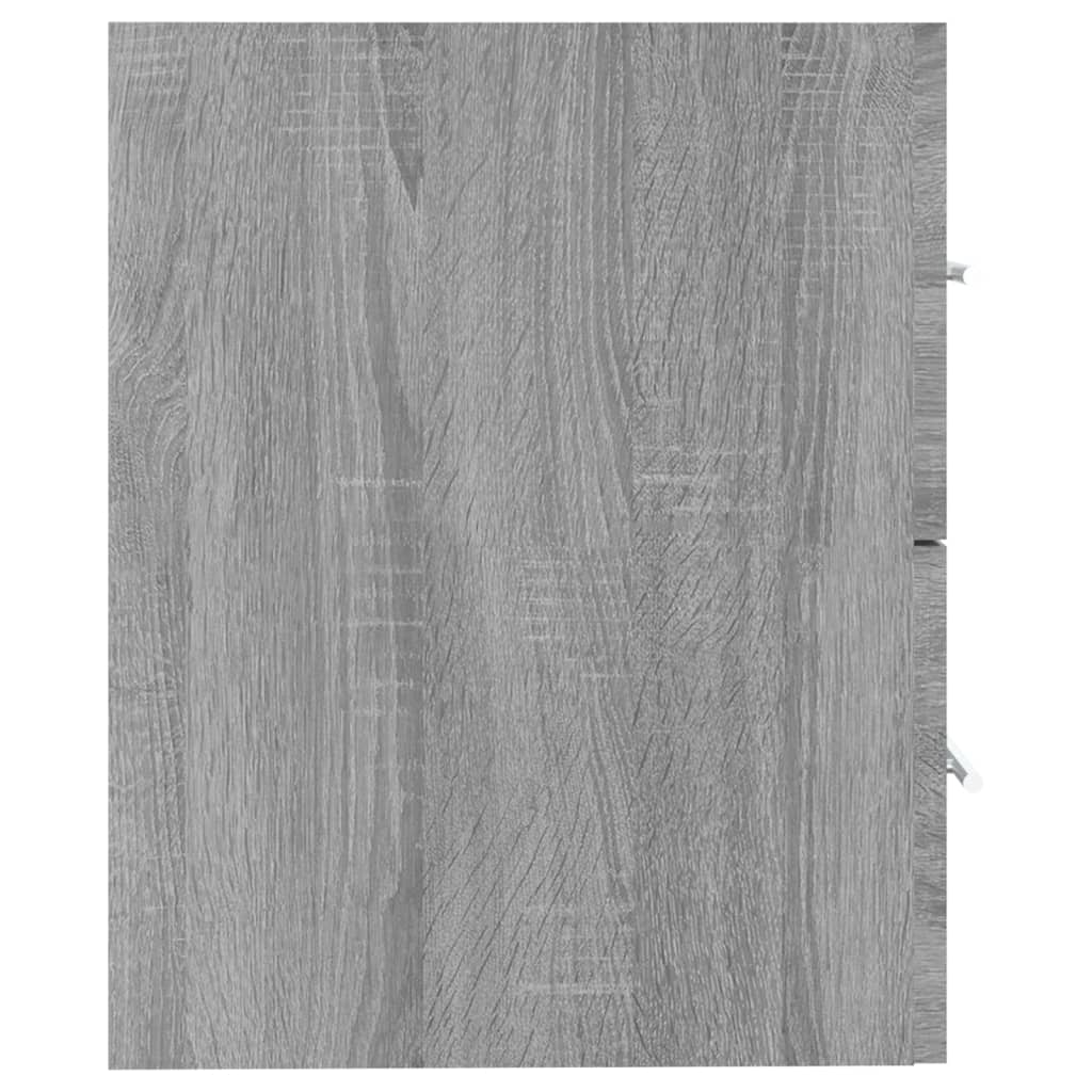 Móvel p/ lavatório 60x38,5x48 cm derivados madeira cinza sonoma vidaXL - 5