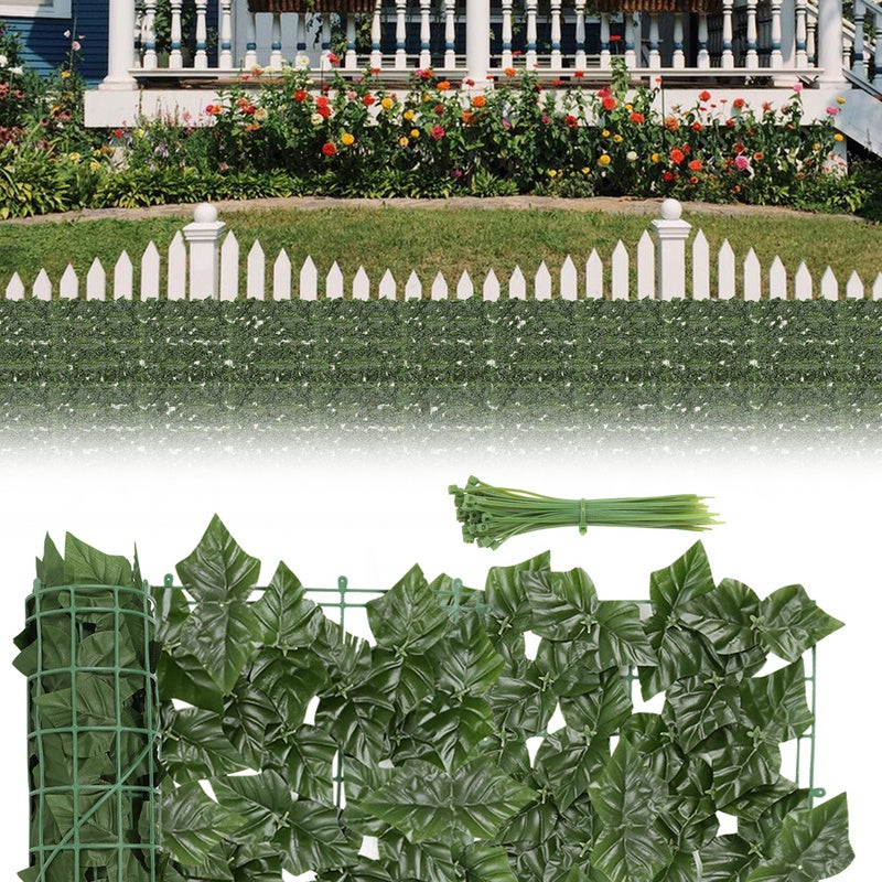 Haie Artificielle Brise-Vue Anti-UV 300 x 100 CM, Grillage Végétal DIY ...