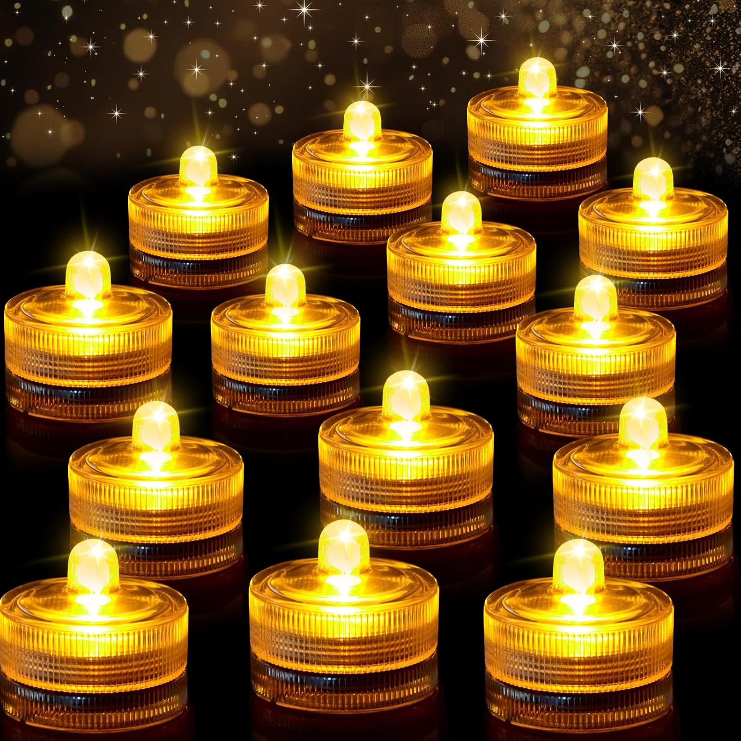 24 Candele LED Acriliche Senza Fiamma Con Telecomando - 3 Dimensioni, Per Atmosfera Magica In Casa E Festa - 4