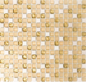 Plaque De Mosaïque Rectangle En Verre Pierre Translucide Blanc - Réf. 87-19_b