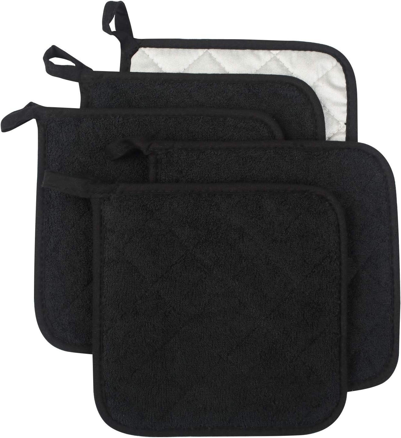 Lot de 2 maniques avec poche pour cuisine résistantes à la chaleur pour comptoirs, Galaxy Nature Planet - 20,3 cm Lot de 2 maniques avec poche pour cuisine résistantes à la chaleur pour comptoirs, Galaxy Nature Planet - 20,3 cm