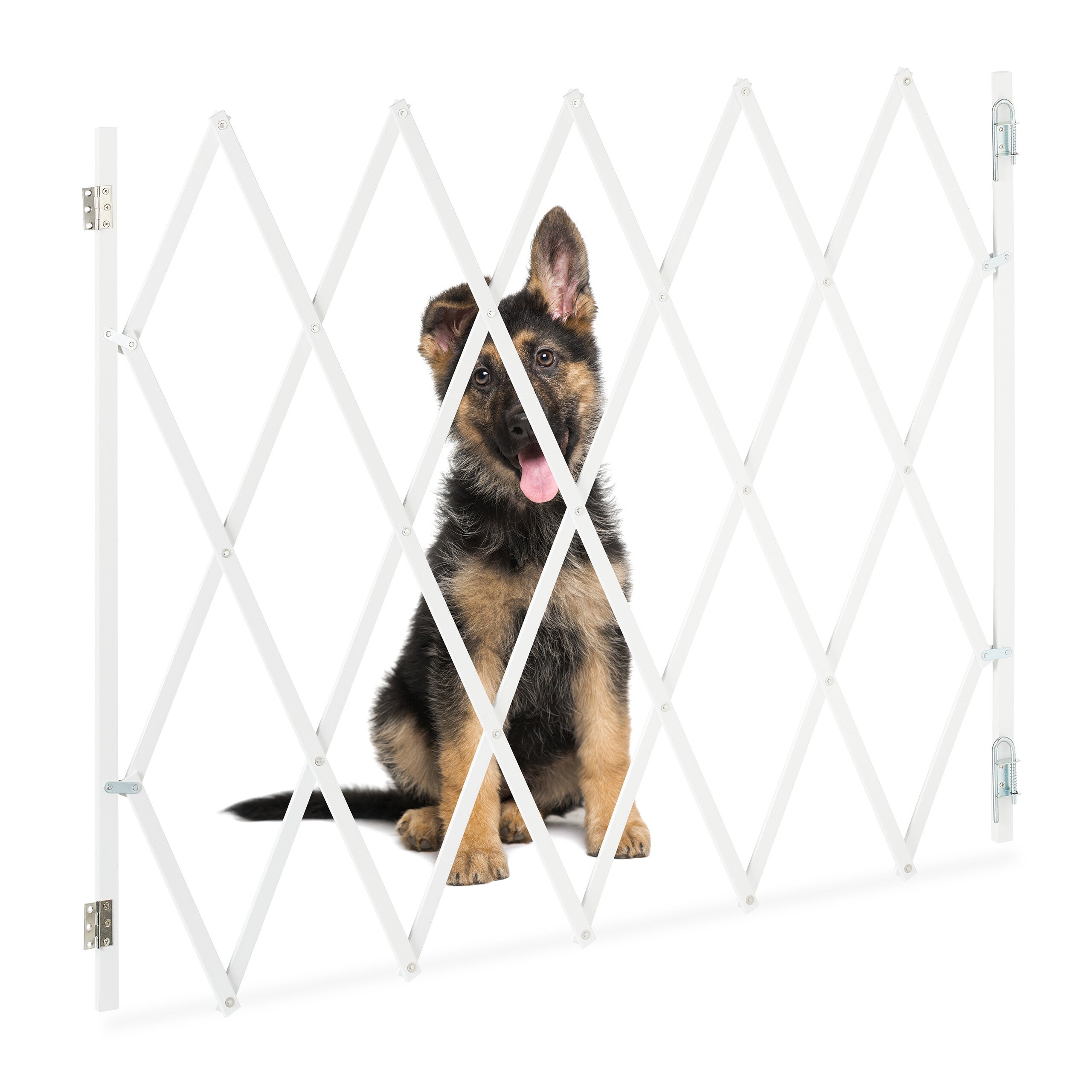 Relaxdays Barrière de sécurité pour chiens jusquà 130 cm 87 5 100 cm de haut bambou