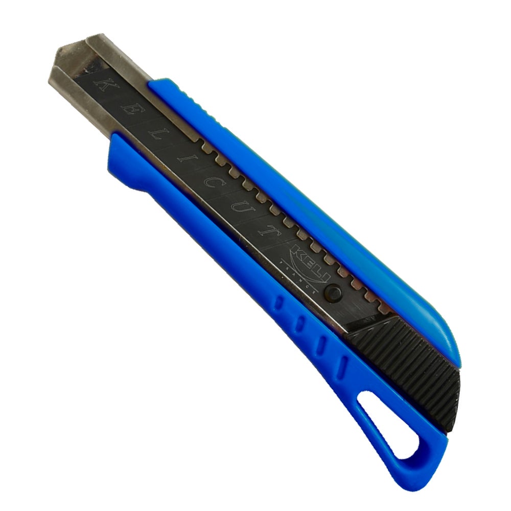 Cutter 18mm Bleu avec Lame Tranchante Black Blade SK2 + 2 Lames ...