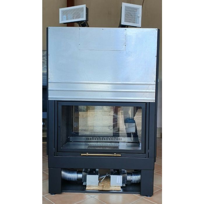 Imar kominek wentylowany na drewno mod. 90 dwustronny