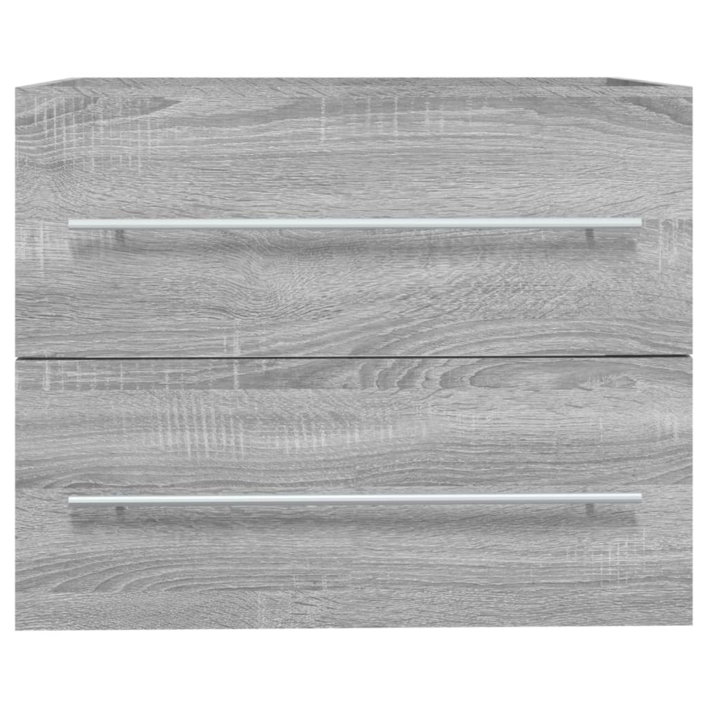 Móvel p/ lavatório 60x38,5x48 cm derivados madeira cinza sonoma vidaXL - 4