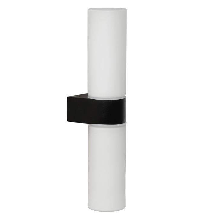 Kinkiet JESSE czarno-biały 2xG9x33W szkło wym:29x5,5x8cm IP44 Lucide