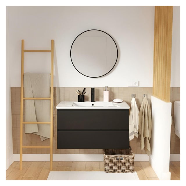 Meuble simple vasque SORRENTO 80 cm