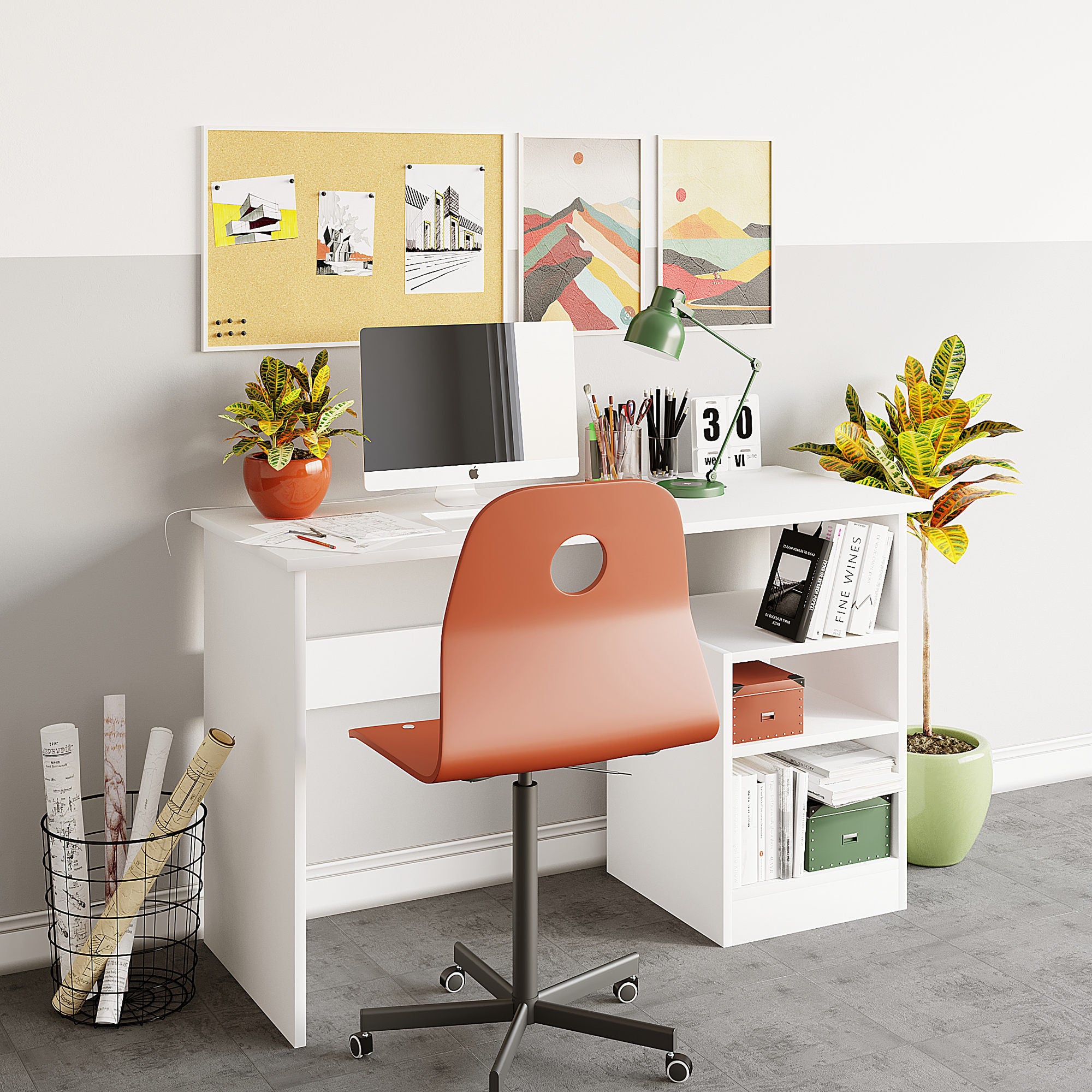 Bureau en bois 