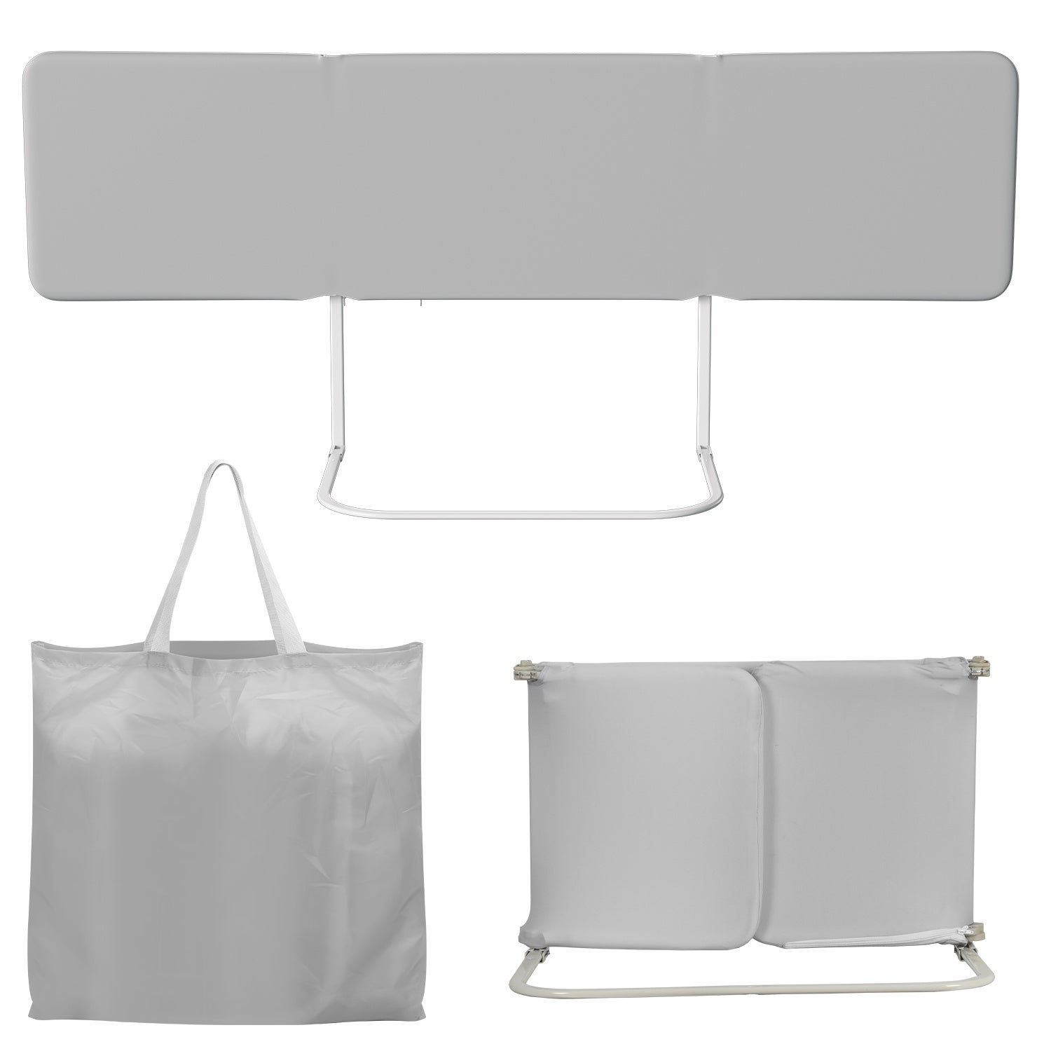 Barrière De Lit Enfant 180cm - Barrière Sécurité Bébé Réglable 28 Niveaux Gris Ours Pour Lit Familial