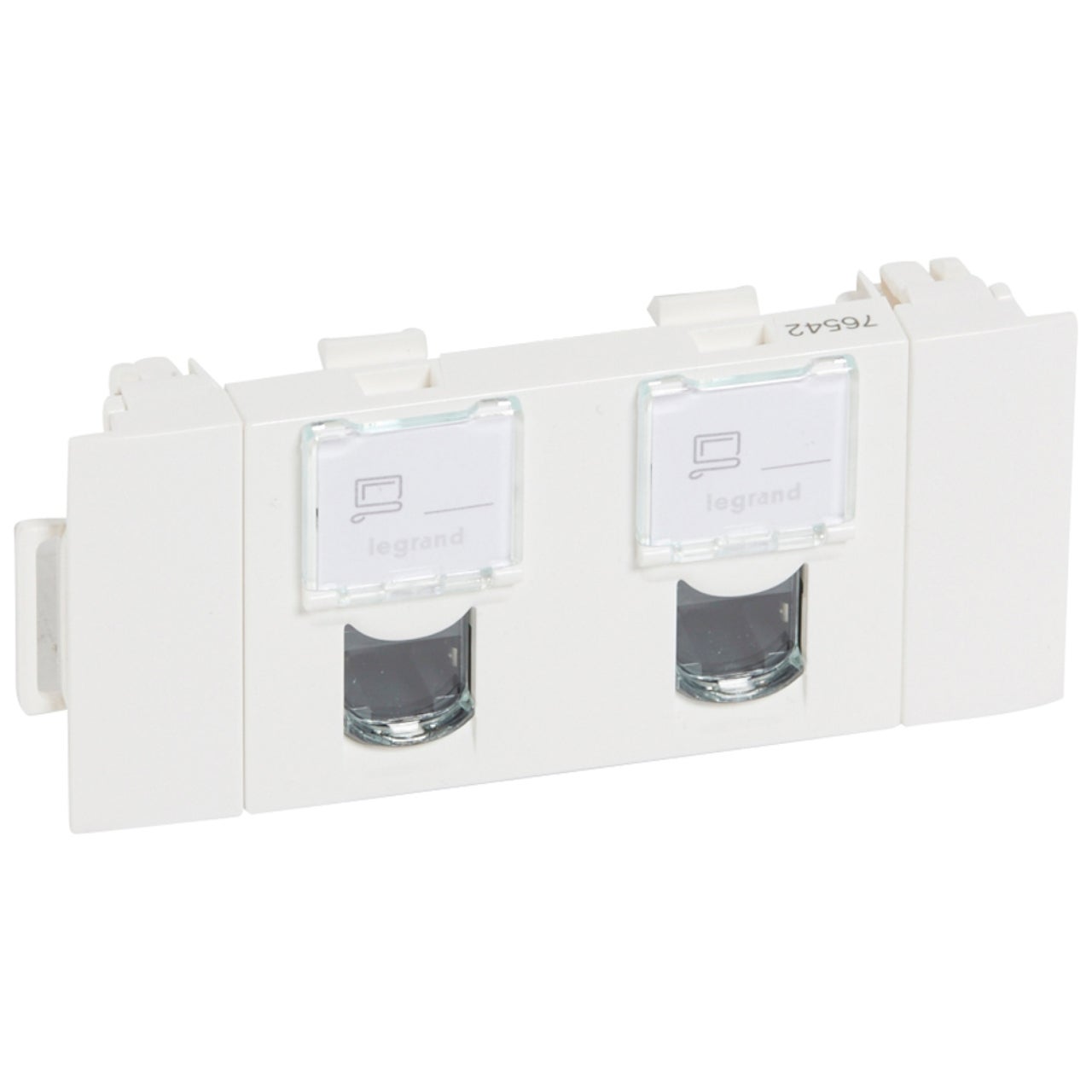 Legrand 076542 RJ45X2 C5E FTP CLIP MOSAIC | Leroy Merlin