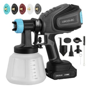 Weytoll Pistola A Spruzzo A Batteria 300W | Con 2 Batterie, 3 Ugelli, Serbatoio 800 Ml, Per Mobili, Recinzioni E Pareti