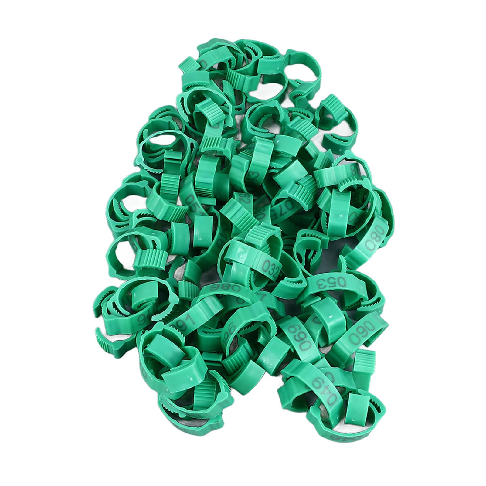 Zouey Lot De 30 Anneaux Plastique 5 Mm Multicolores – Bandes Identification Oiseaux Pigeons, Rouge Rose Jaune Vert, Clip Facile Et Durable