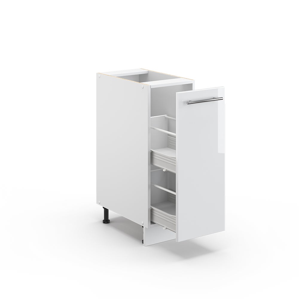 Vicco Meuble de cuisine Fame-Line, Blanc Haute brillance, 30cm sans PT - 4