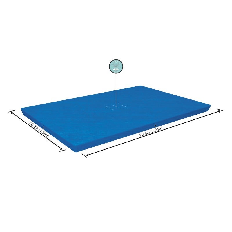 Bestway Bâche 4 saisons rectangle 224x154cm pour piscine Steel Pro 221x150cm - 3