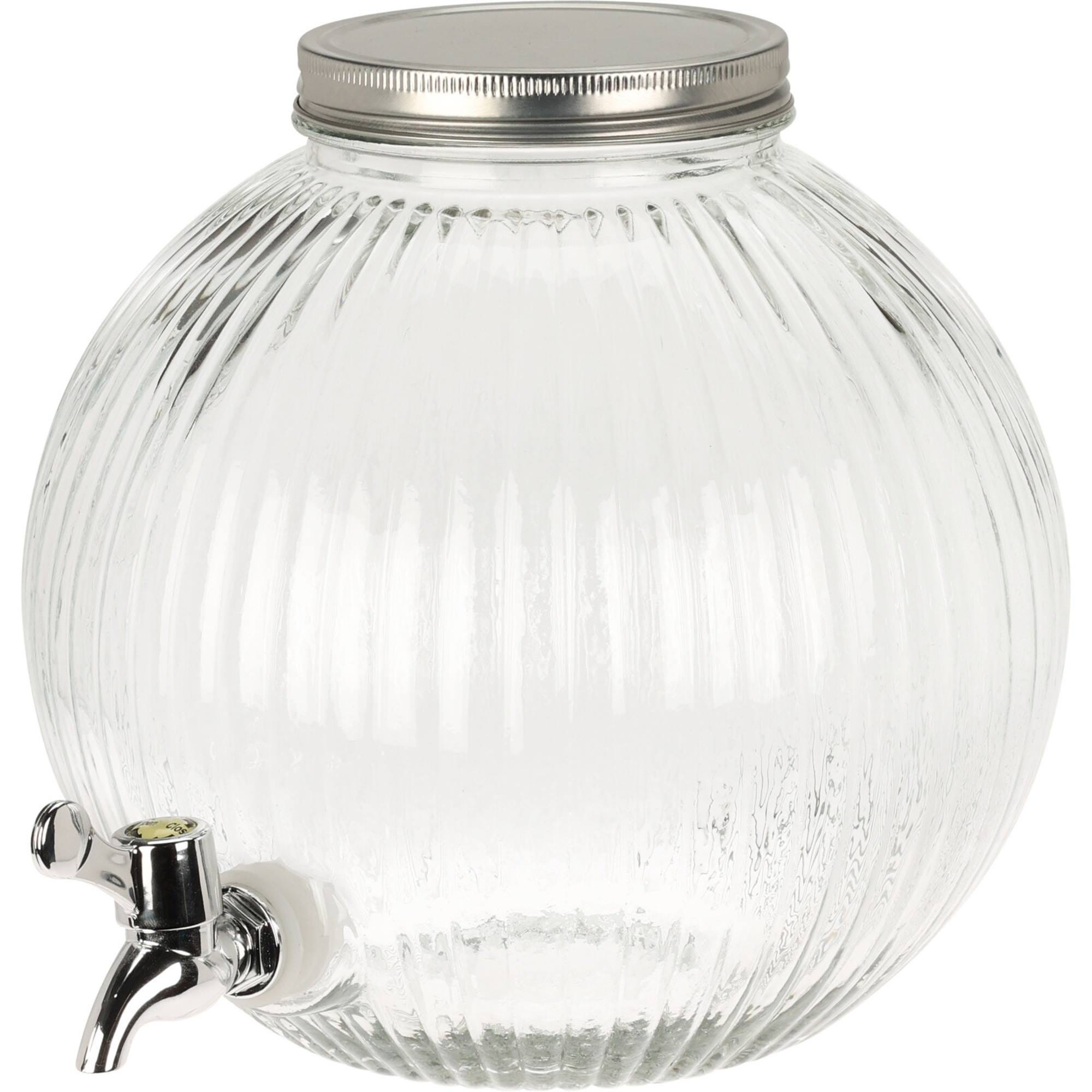Distributeur De Boisson En Verre 5 Litres Avec Robinet - Idéal Fêtes Jardin Barbecue