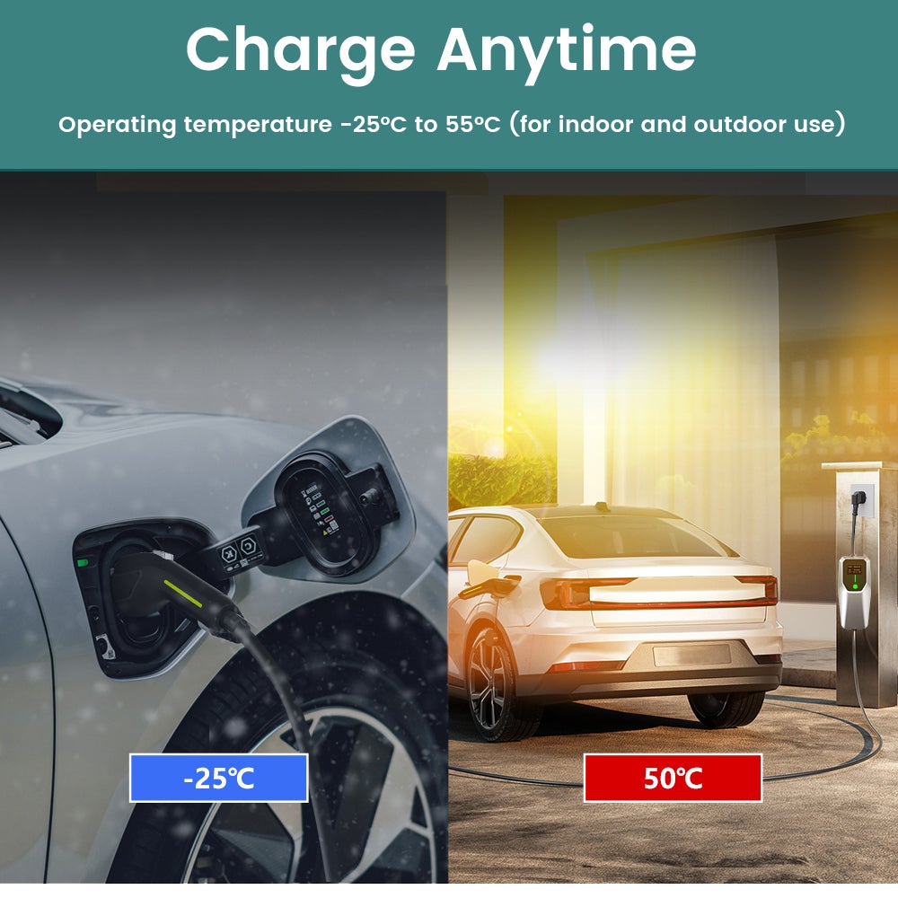 HEXINEX Carregador para Carros Elétricos 3.68 kW 16A Monofásico Type 2 - Cabo 4 m com Tomada Schuko, IEC62196 e IP67 - 9