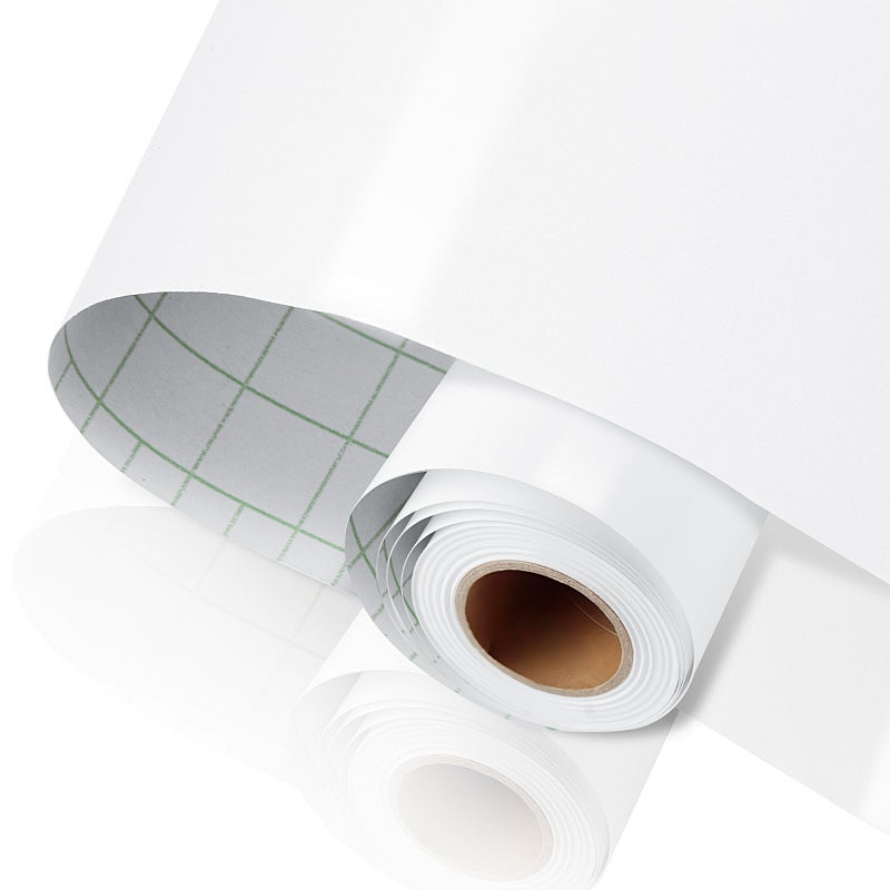 Film PVC Autocollant, Film Adhésif Décoratif, Revêtement Décoratif Imperméable Pour Cuisine, Meubles Et Rénovation biały 500×61 cm