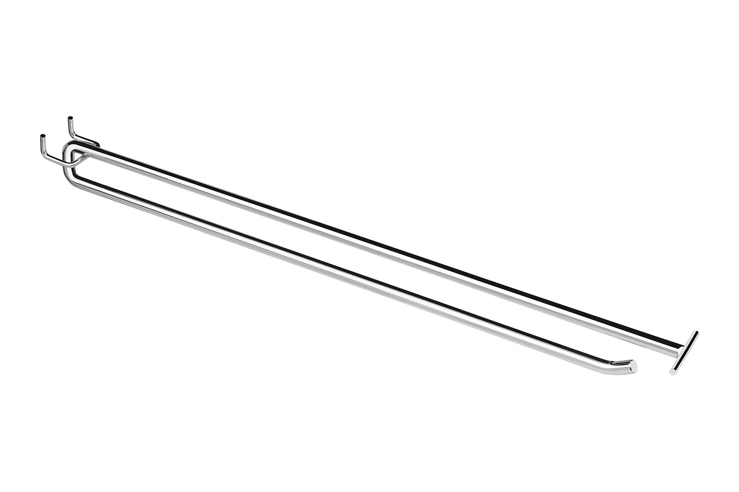 Zawieszka pojedyncza z wysięgnikiem europerforowana 40cm fi8 srebrny KTD