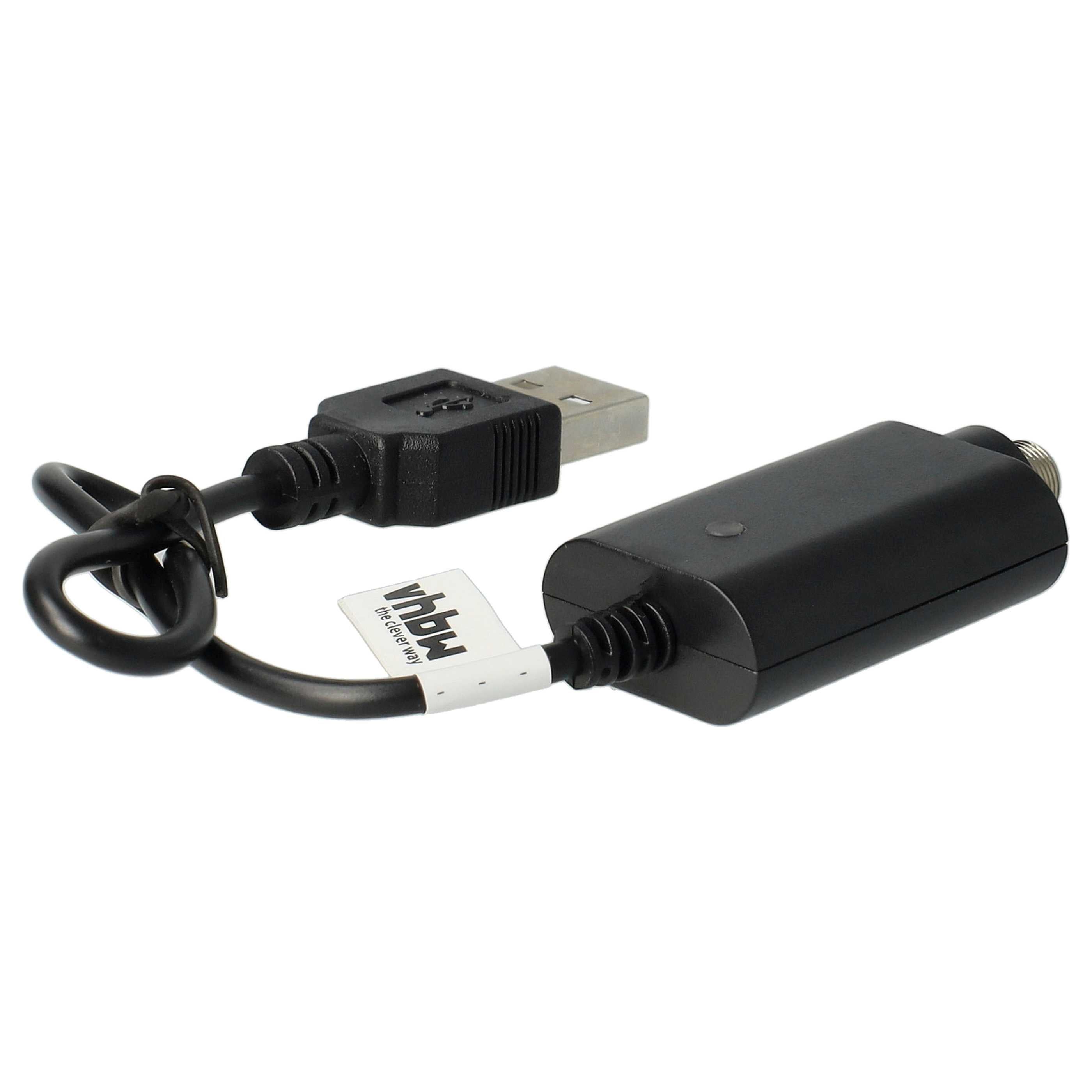 Câble de charge USB 0.25m vhbw Pas de vis 5mm pour cigarettes électroniques E-Smart, shisha - 2