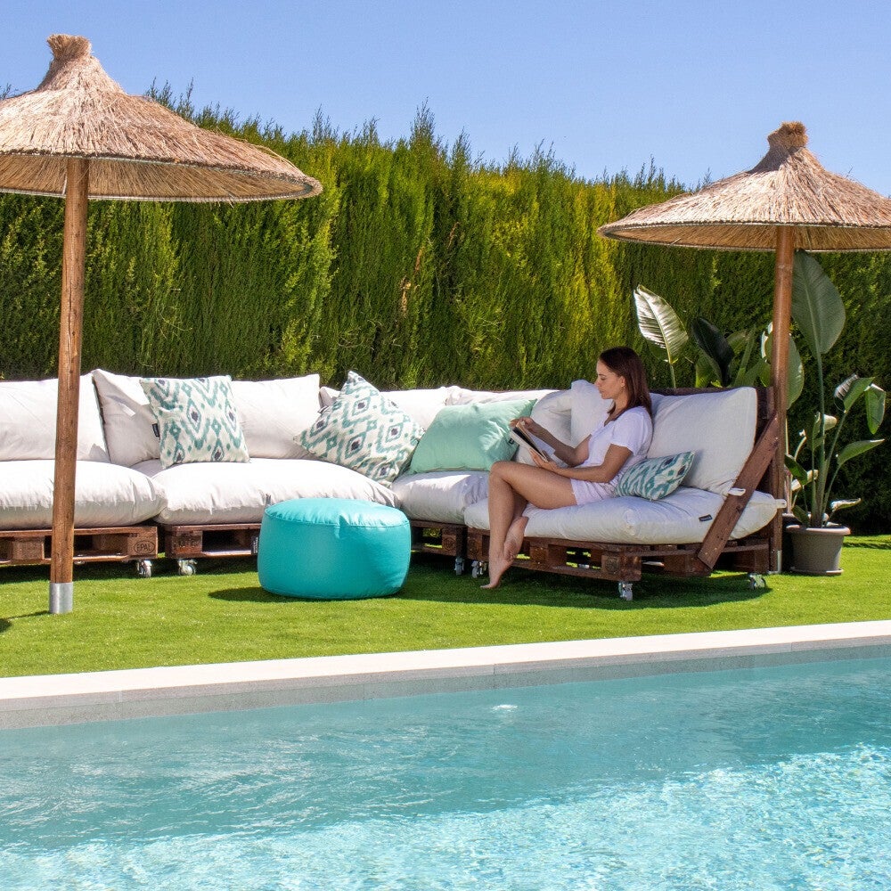 Housse coussin palette d'extérieur Dossier 120x45x25 Sans Garnissage Gris Naylim Mate Happers - 3