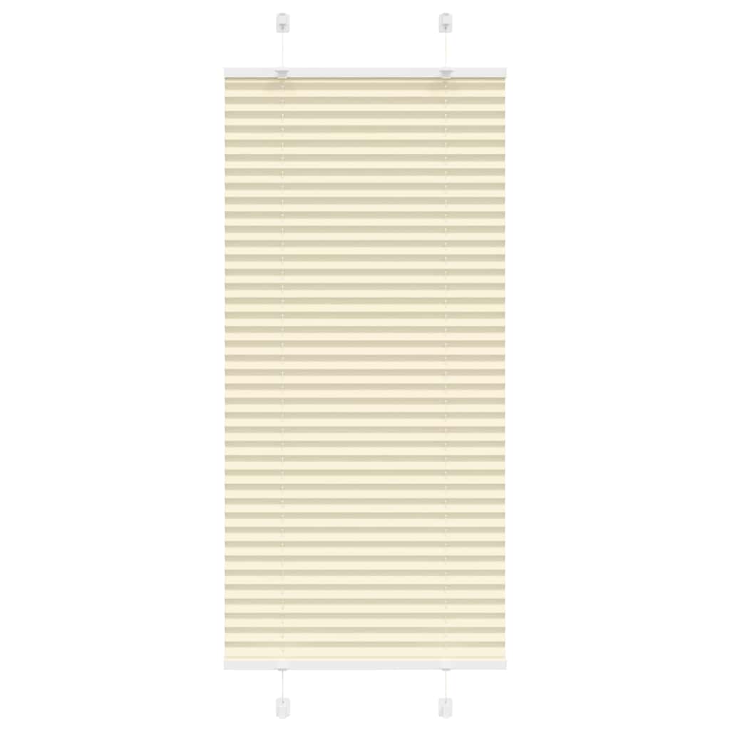 Roleta plisowana kremowa 55x150 cm Szerokość tkaniny 54,4cm vidaXL