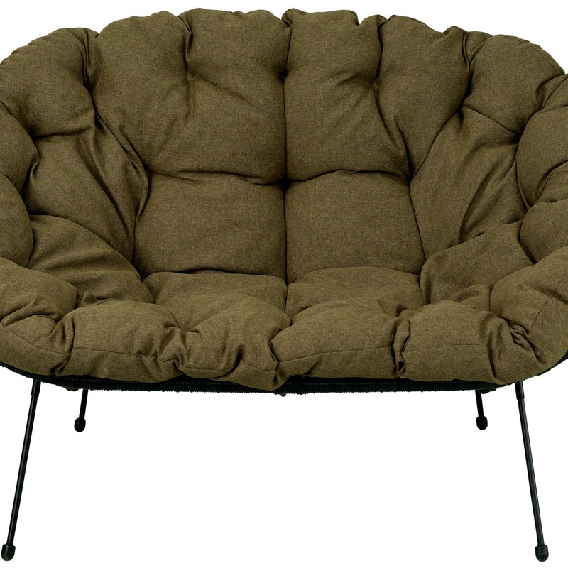 Poduszka na sofę żyłkową AMPO brązowy melanż 1 szt.