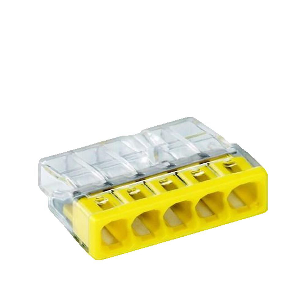 Connecteur de passage série 2273 pour 5 conducteurs - Boite de 100 - WAGO - 2273-205 - 2