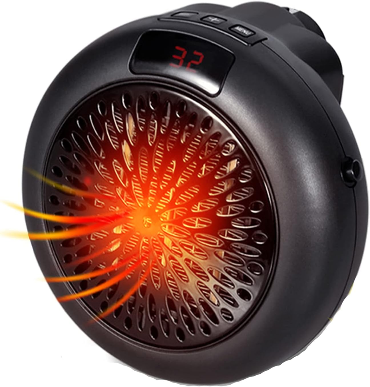 Mały grzejnik, mały grzejnik pomocniczy do domu lub biura, okrągły przenośny grzejnik elektryczny, inteligentna stała temperatura, kontrola klimatu