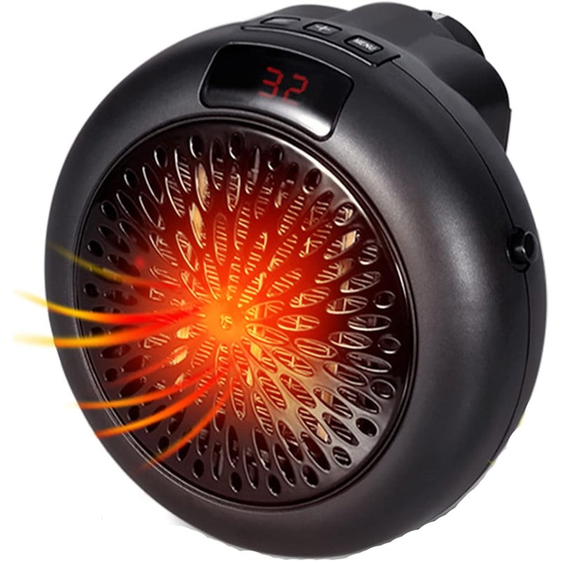 Mały grzejnik, mały grzejnik pomocniczy do domu lub biura, okrągły przenośny grzejnik elektryczny, inteligentna stała temperatura, kontrola klimatu