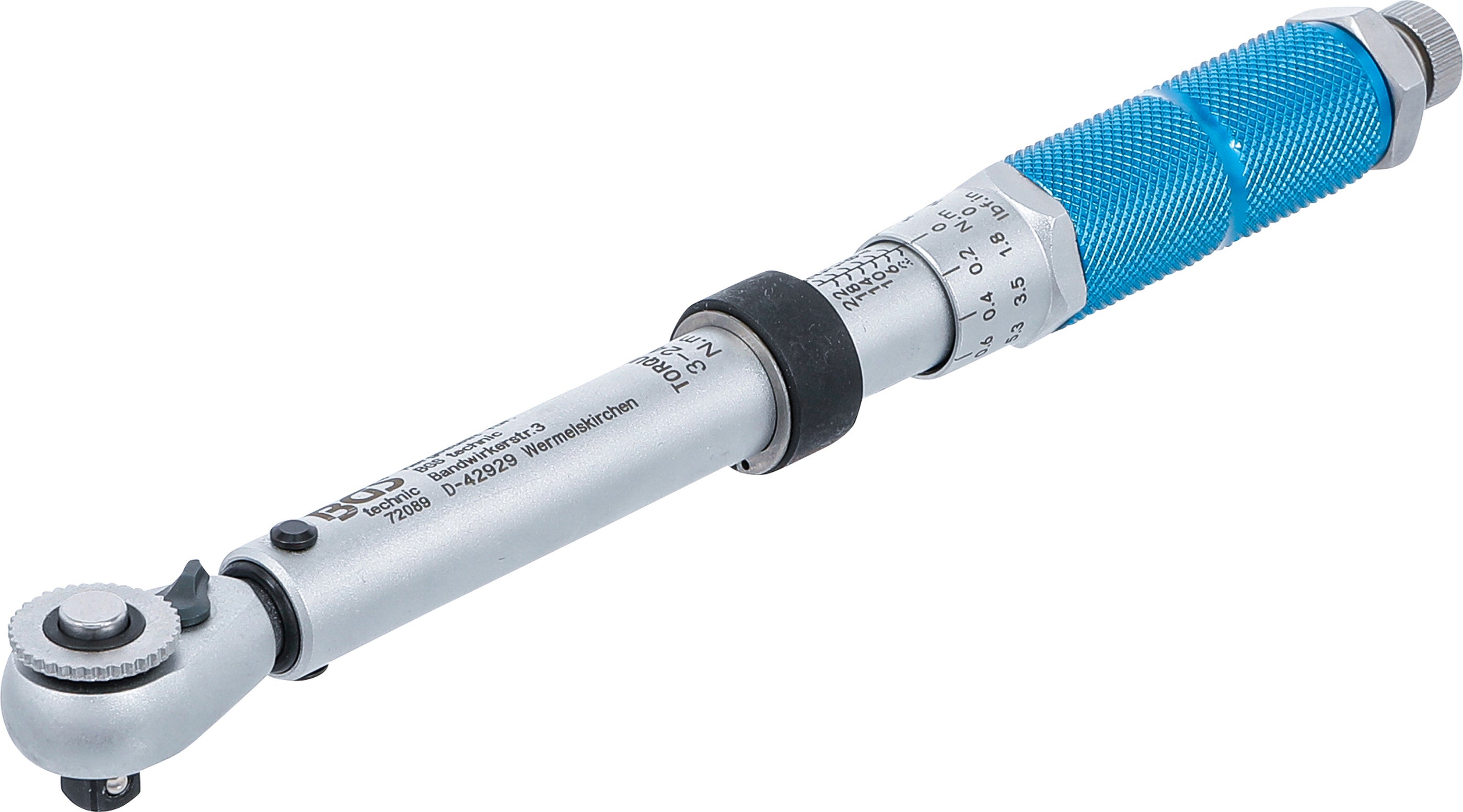 Klucz dynamometryczny BGS wyjście czworokątne zewnętrzne 6,3 mm (1/4") 3 - 24 Nm - 72089
