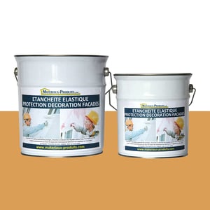 Peinture étanche & élastique pour protection façade Seau de 2,5 Kg Ocre RAL 070 70 50 - MATPRO