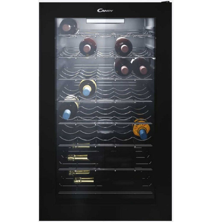 Cellier à Vin Thermoelectrique SPT 33L 12 Bouteilles – 2 Sections – Noir Mat