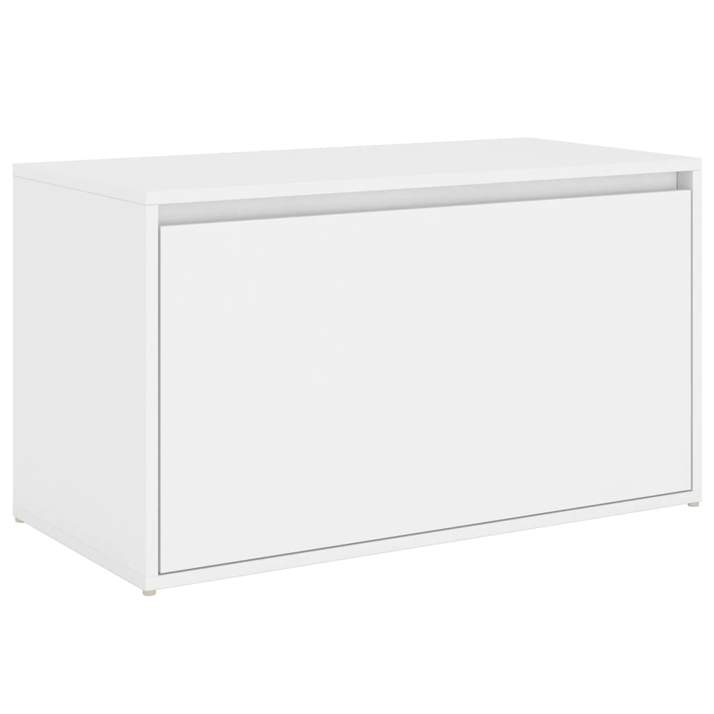 vidaXL Banc d'entrée 80x40x45 cm Blanc Bois d’ingénierie - 2