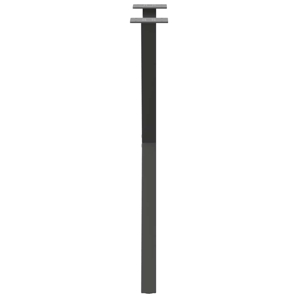 Maison Exclusive - Pieds de table à manger en forme de X, 2 pièces, anthracite, 57 x (72-73) cm, acier - 6