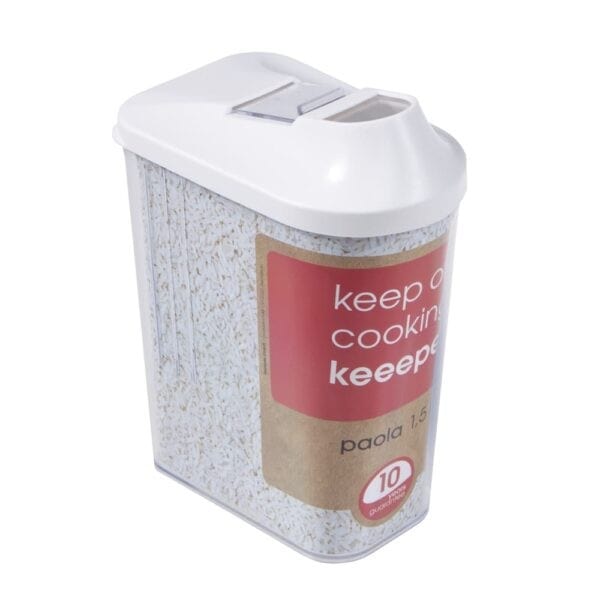 Pojemnik do produktów sypkich Keeeper PAOLA 11,5x7x21 White 1 szt.