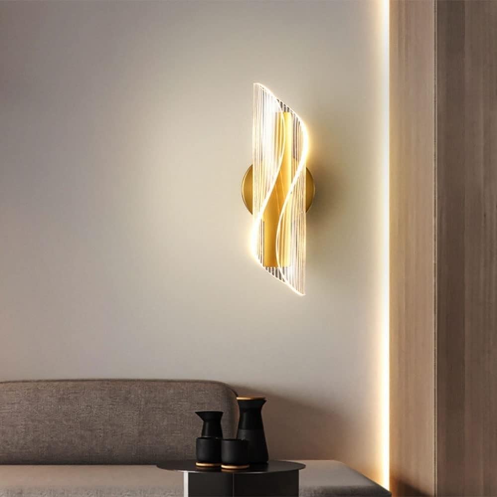 Applique murale d'intérieur LED noire 12 W, ronde 1500 lm, applique
