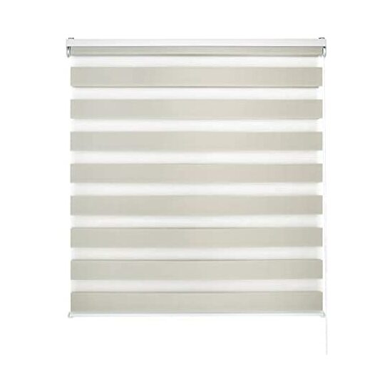 Blindecor lira | estor enrollable noche y día - medidas estor: 160x250 - medidas tela estor: 157x245 - estor beige