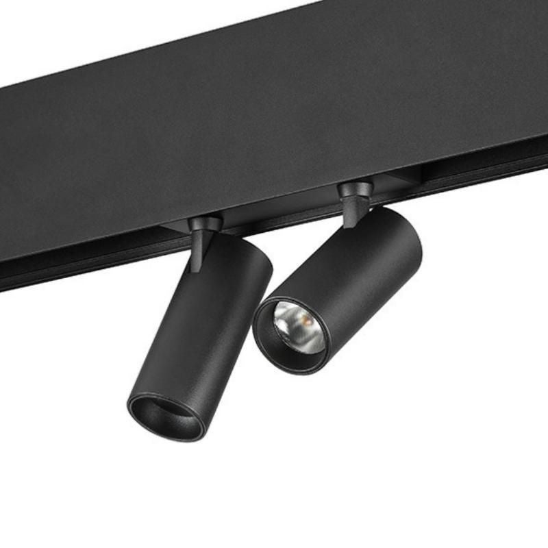 Spot LED sur Rail Magnétique 48V 7W Orientable - Blanc Neutre 4000K - 5500K / Noir / Non - SILUMEN - 5