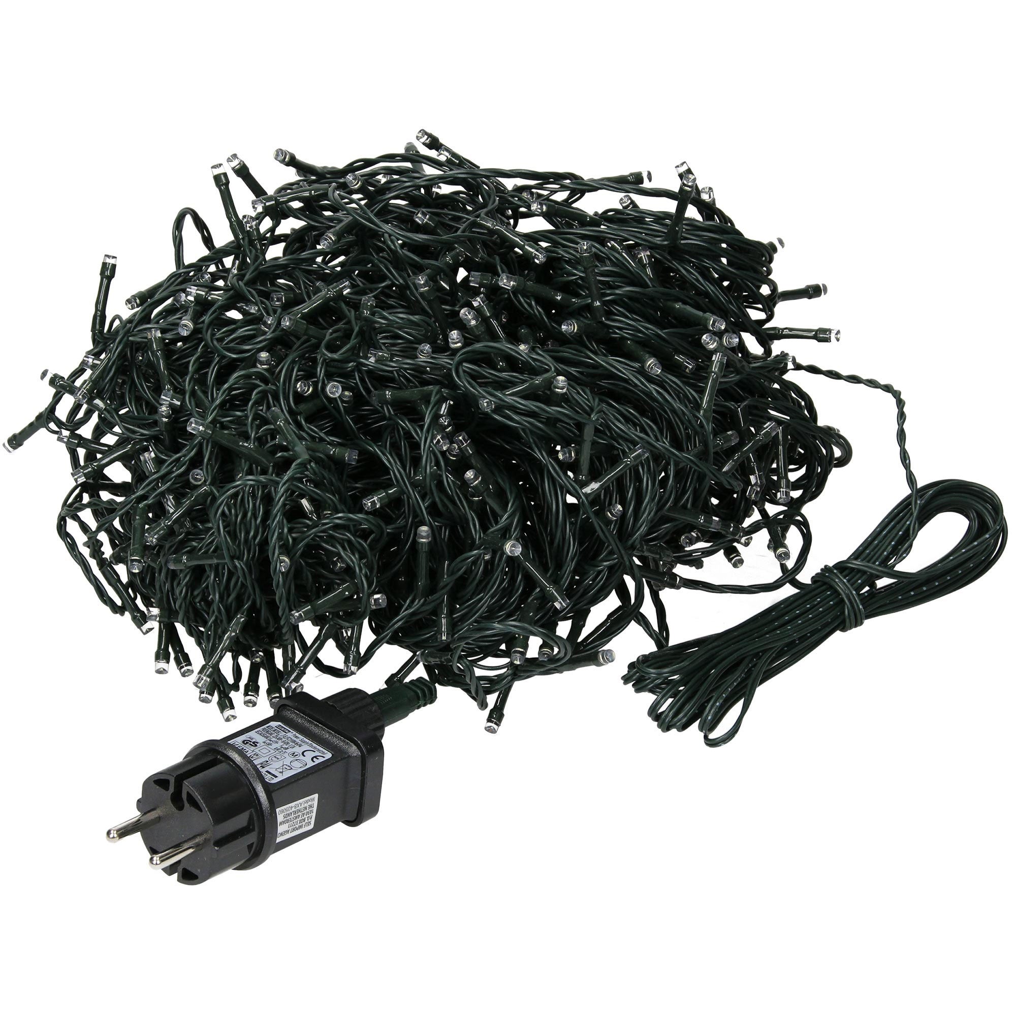 ECD Germany Lancuch swietlny LED na Boze Narodzenie z 480 diodami LED, 36m, ciepla biel, do uzytku wewnetrznego i zewnetrznego IP44, oswietlenie