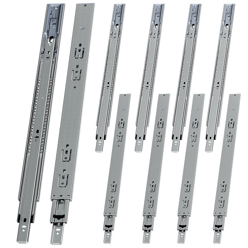 Glissière De Tiroir Télescopique GTV - Fermeture Automatique, 550 Mm