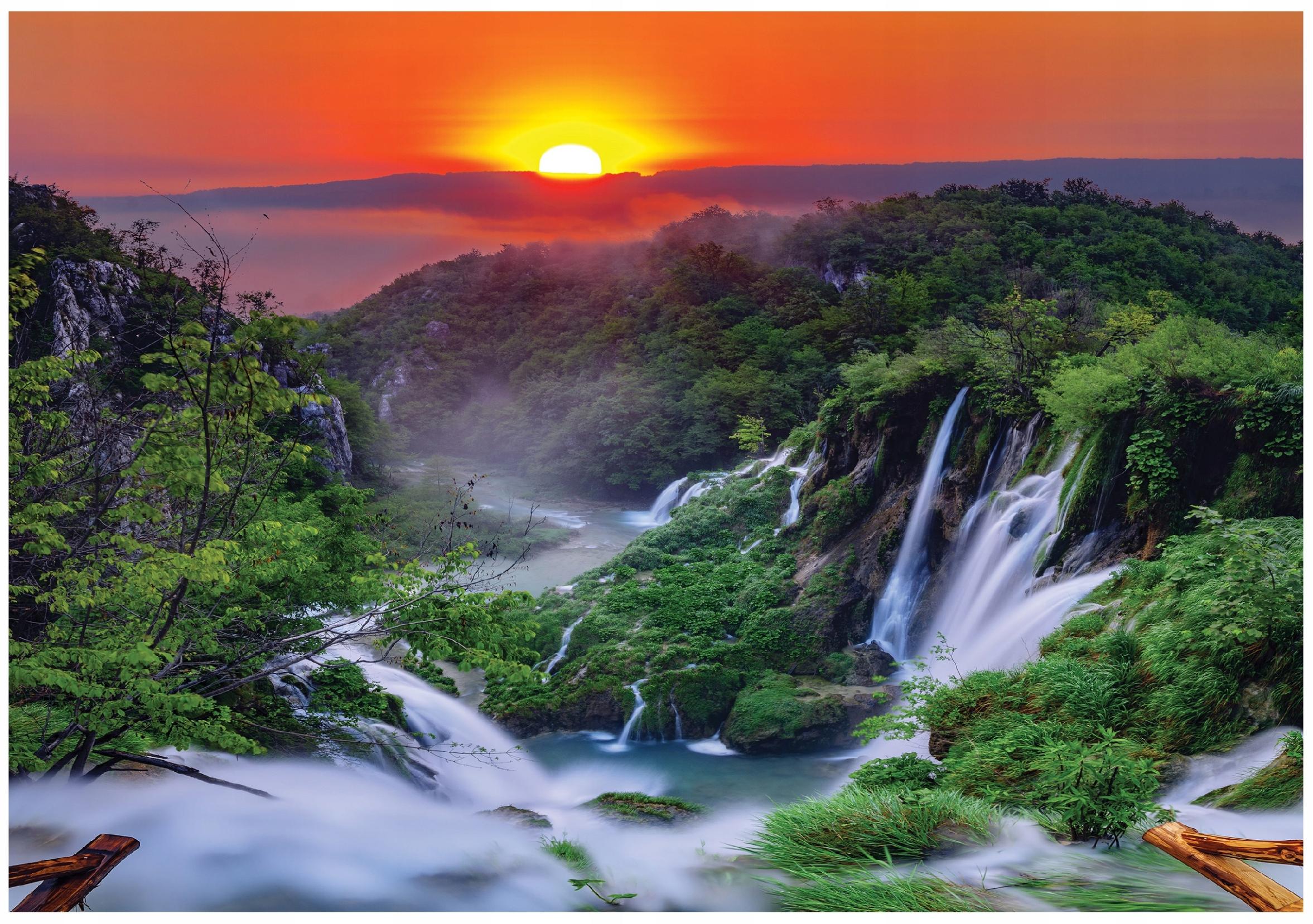 Fototapeta Wodospad Krajobraz Natura 150x105 cm Tapeta Do Sypialni Salonu Kuchni Na Flizelinie