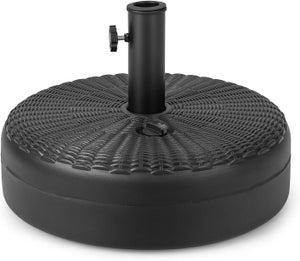 Base de parasol Remplissable, Support de parasol de terrasse robuste à remplir d'eau et de sable, pour parasol de table