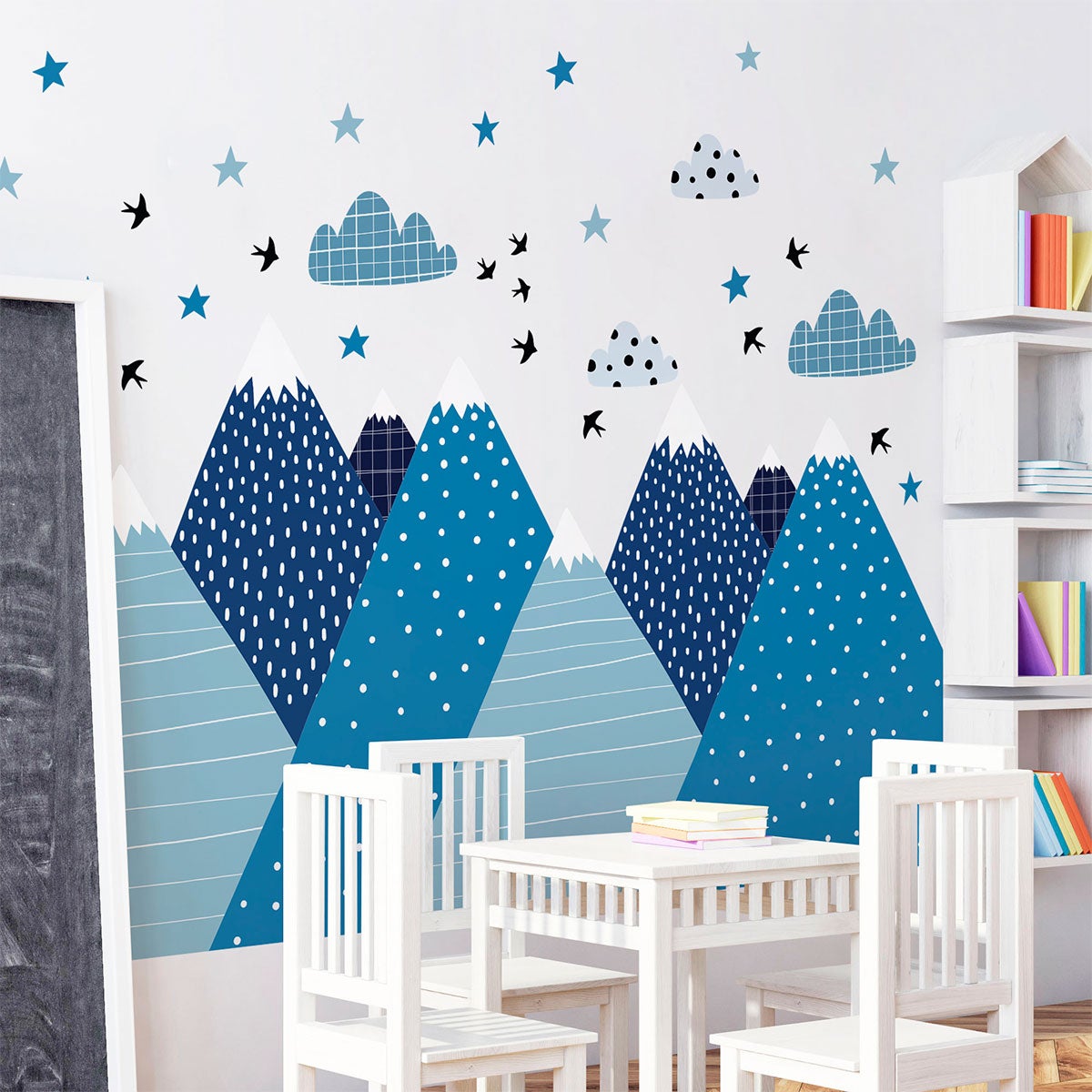 Stickers enfant montagnes scandinaves pierka 120 x 180 cm - 5