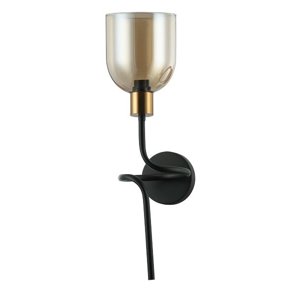 Kinkiet kształt kwiatu Servio czarny 1xE14x40W metal wym:45,5x13x21,5cm IP20 Italux
