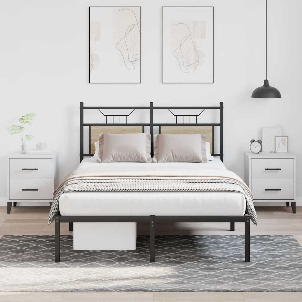 Łóżko Metalowe Rama Łóżka Metalowa Ze Stelażem Pokoj Sypialnia 120x190 cm