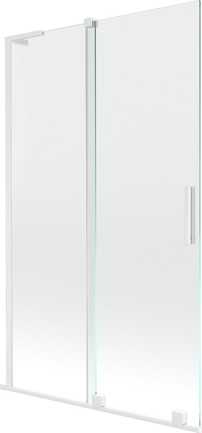 Pare baignoire 160 CM H150 en Plastique pvc modèle Delfi avec l'ouverture centrale