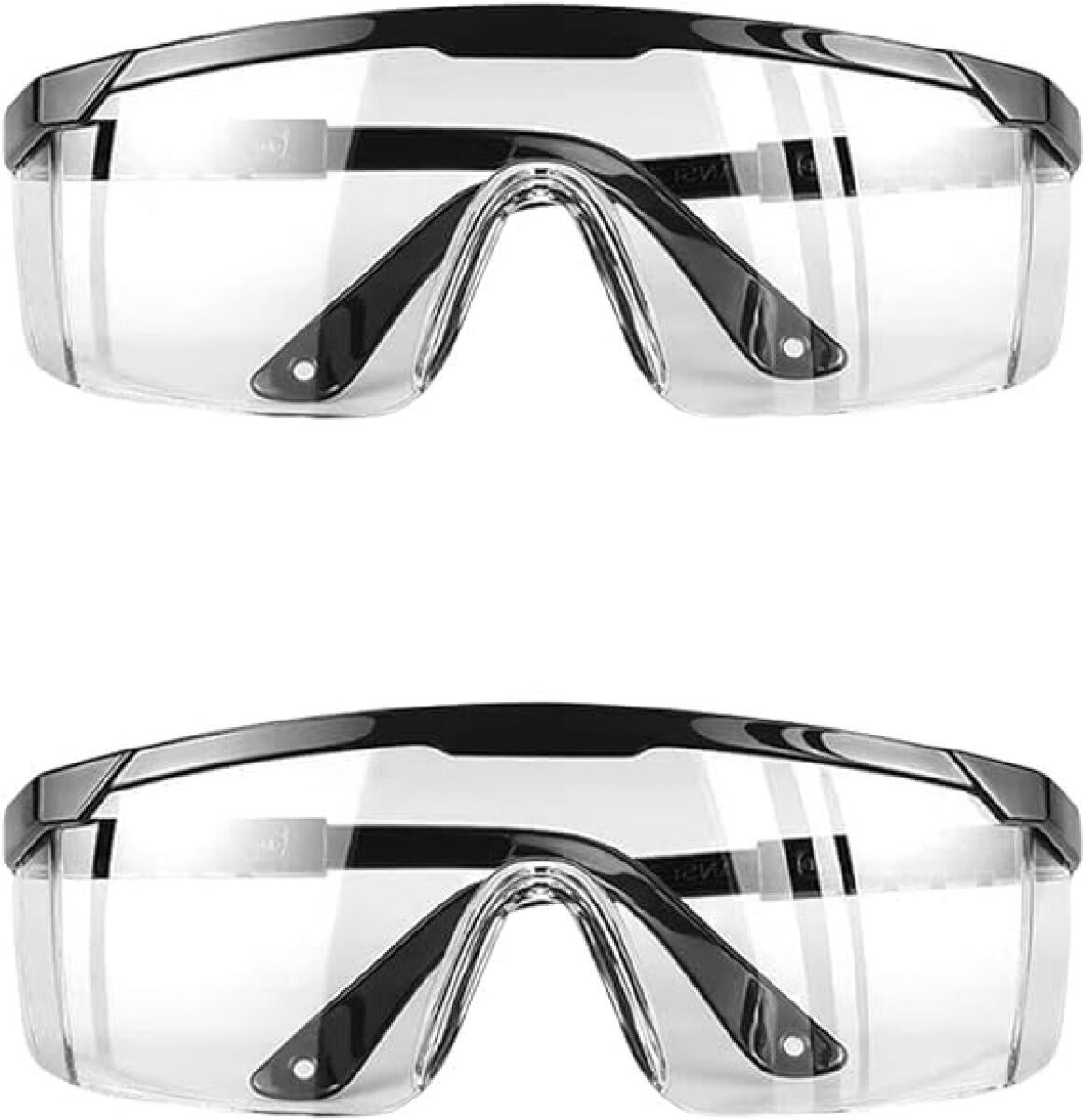 Lot 2 Lunettes De Protection Superposées Anti-Buée UV Anti-Rayures – Protection Yeux Bricolage, Soudage, Meulage, Labo
