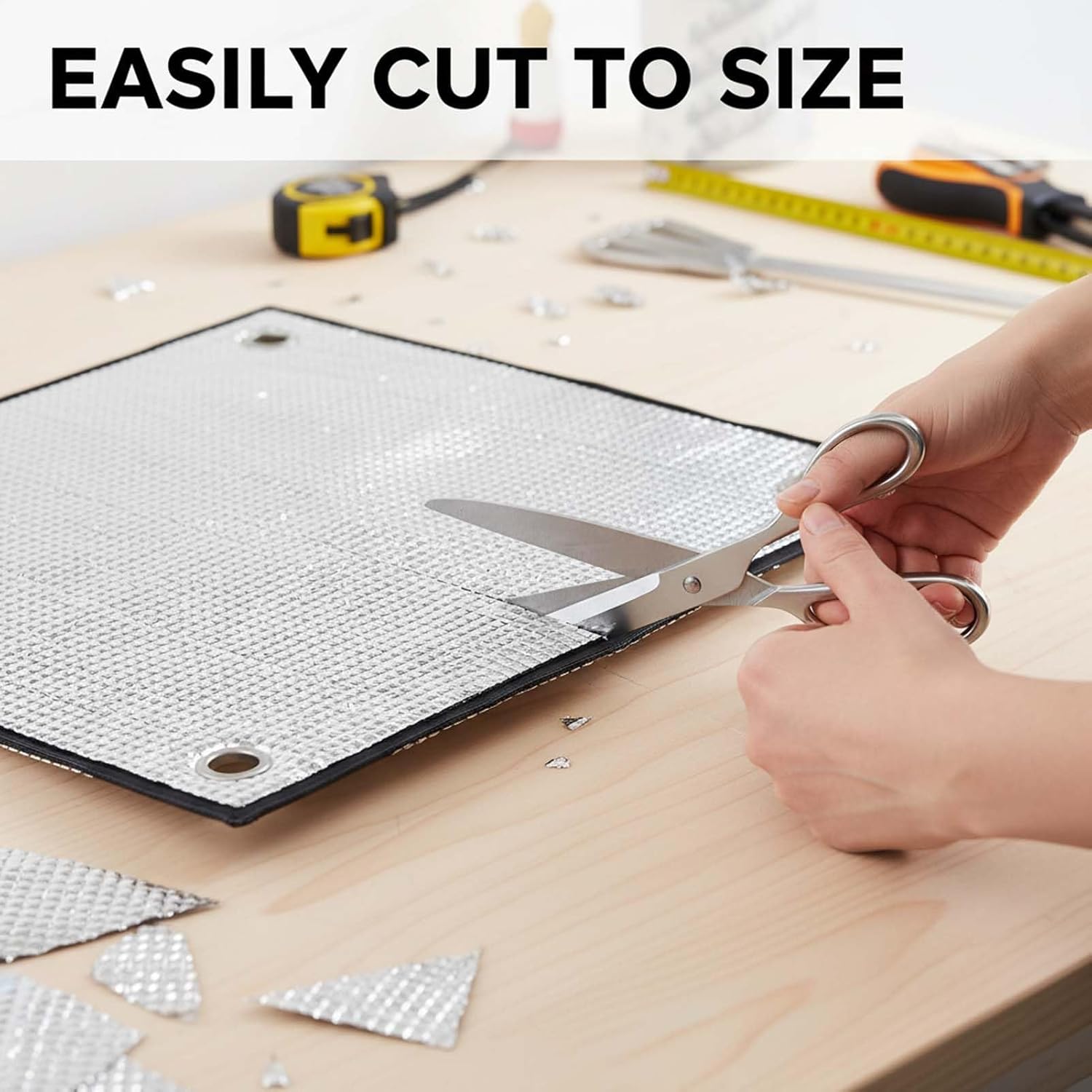 Film Isolant en Aluminium pour Fenêtre avec Ventouses, Rideau Réfléchissant Anti-Chaleur, Film Pare-Soleil Thermique, Couverture De Fenêtre pour Maiso - 6